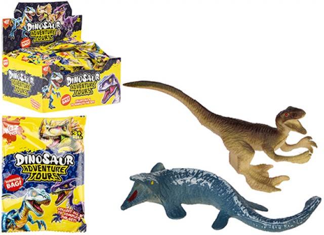 DINOSAUR ADVENTURE TOUR Dinosauri 9cm In blind bag – In espo da 48pz  8ass…x48…x384